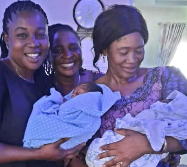 51-Year-Old Nigerian Woman Gives Birth To Twins After Over 20 Years Of Waiting (photos)