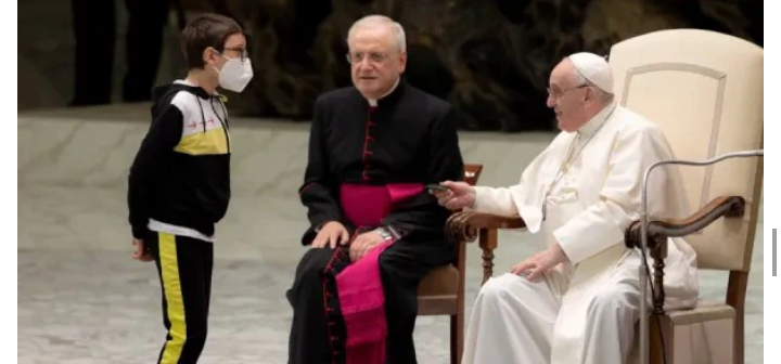Checkout What Happened To The Boy Who Interrupted Pope Francis’ Audience 3 Months Ago