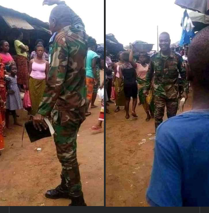 An Army Officer Spotted Preaching The Gospel (photos)