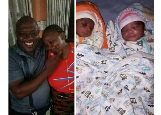 Nigerian couple welcome twins after 18 years