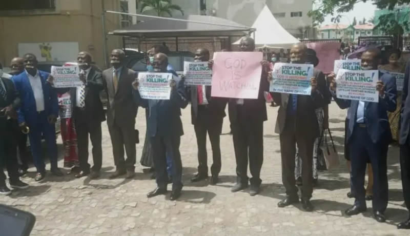 Blasphemy: RCCG Members Protest Killings With Their Lips Sealed