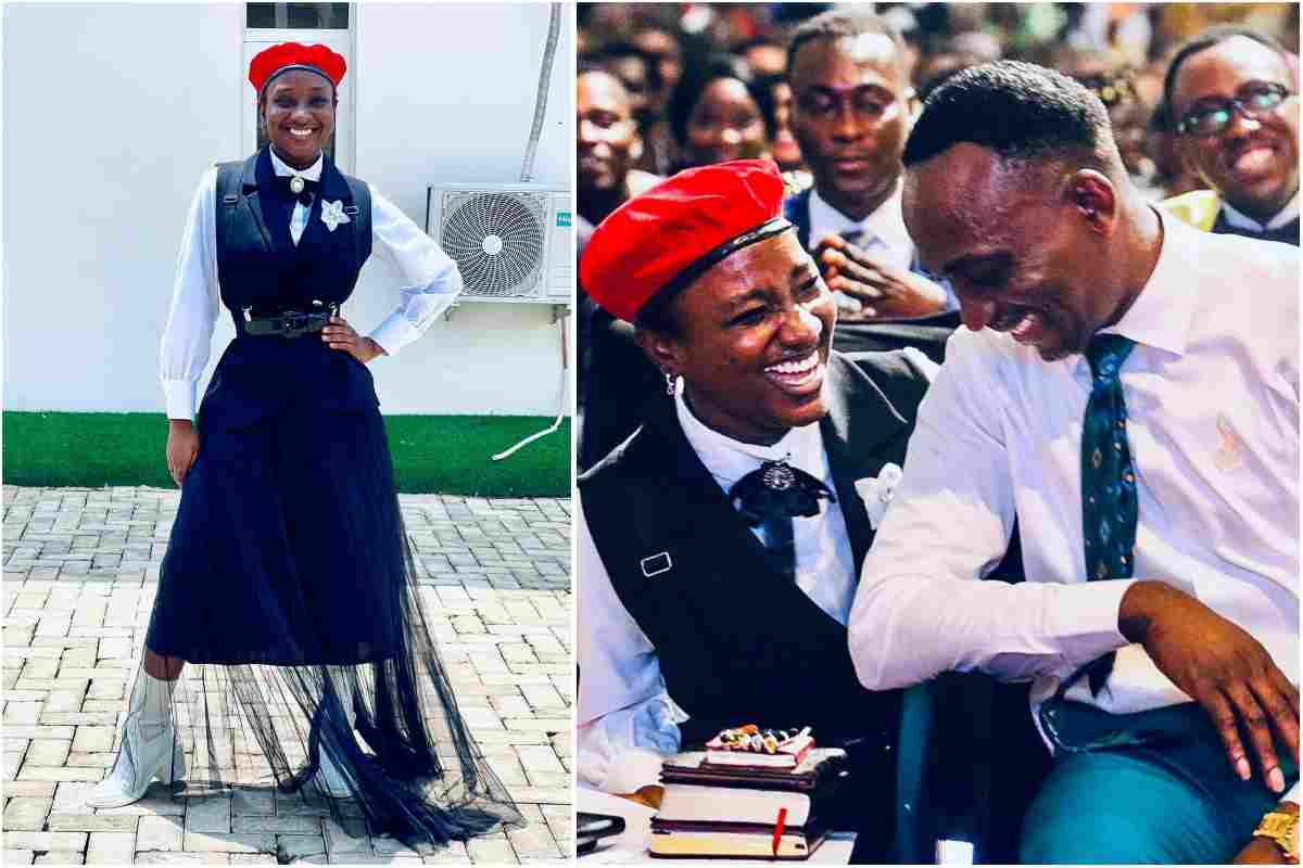 Deborah Paul-Enenche Trends in a Combact-Like Dress As she shares after-church Pictures